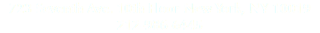 723 Seventh Ave. 10th Floor New York, NY 10019 212-986-6445